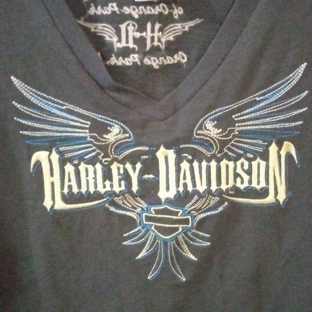 Embroided Harley Davidson tshirt